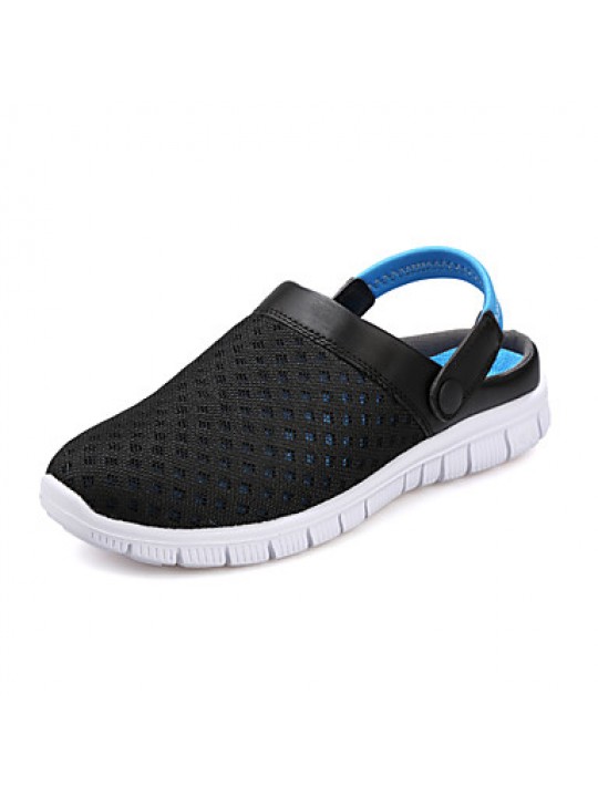 Men's Shoes Customized Materials / Tulle Outdoor Clogs & Mules Outdoor Slip-on Black / Blue / Gray  