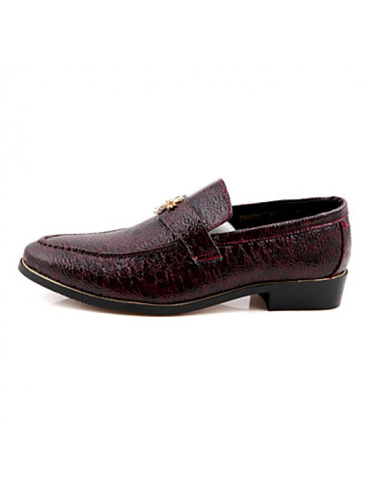 Office & Career / Party & Evening / Casual Leather Loafers Black / White / Burgundy  