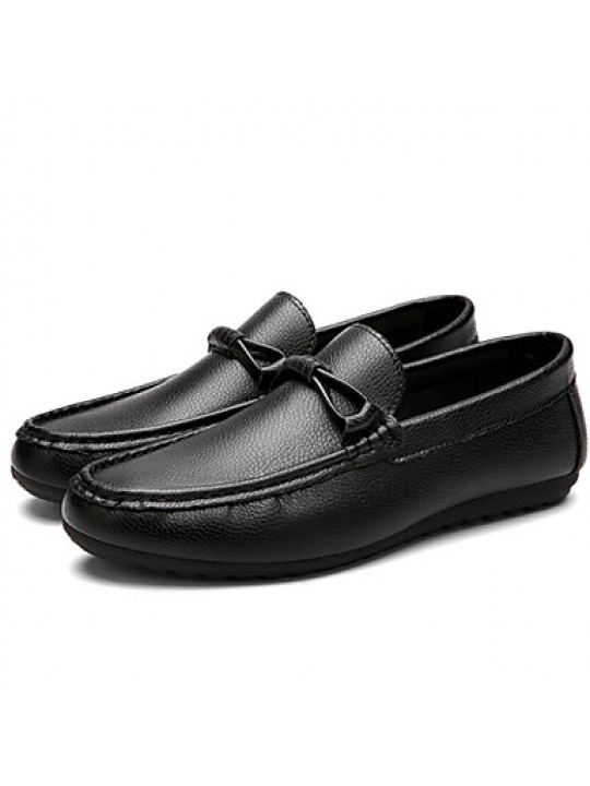 Office & Career / Casual Leather Loafers Black / Yellow / White / Burgundy  