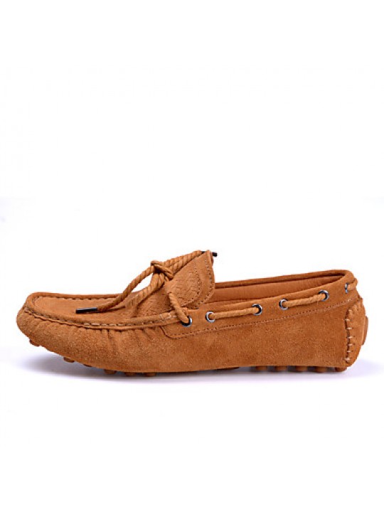 Men's Shoes Office & Career / Party & Evening / Casual Suede Boat Shoes Blue / Brown / Orange  