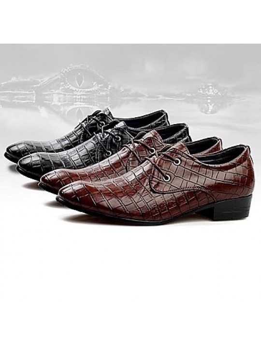 Men's Shoes Libo New Fashion Hot Sale Office & Career / Casual Leather Comfort Oxfords Black / Brown  