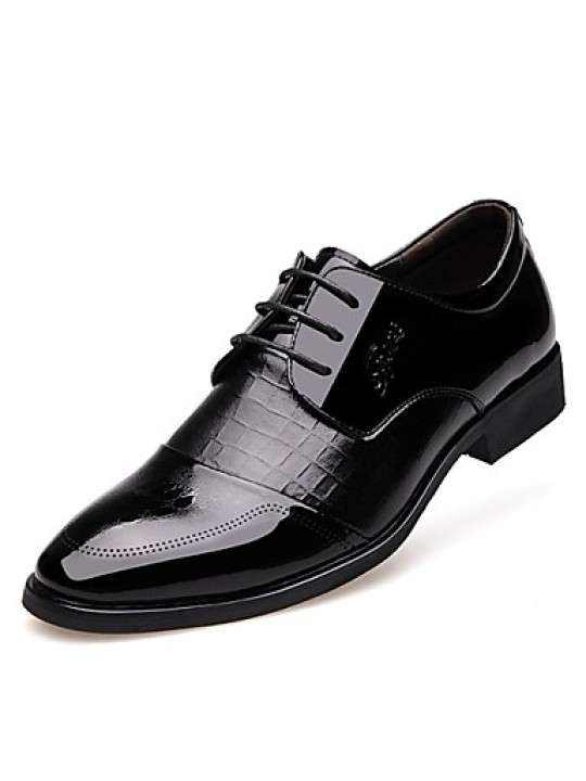 Men's Shoes   2016 New Style Hot Sale Office & Career / Casual Patent Leather Oxfords Black / Brown  