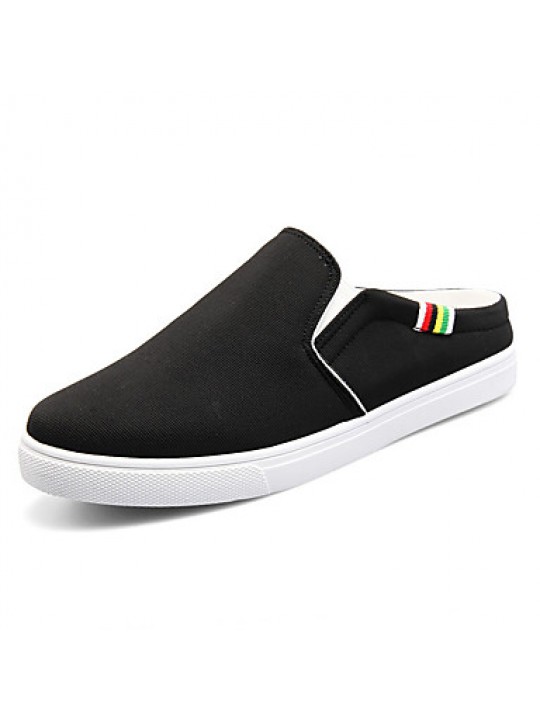 Men's Shoes Athletic Canvas Fashion Sneakers Black / White  