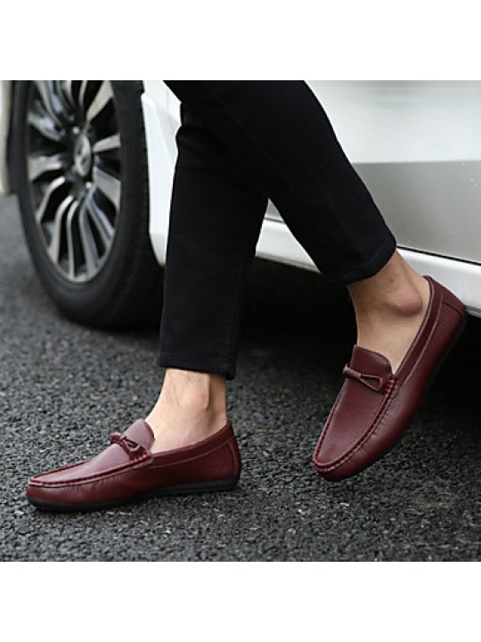 Office & Career / Casual Leather Loafers Black / Yellow / White / Burgundy  