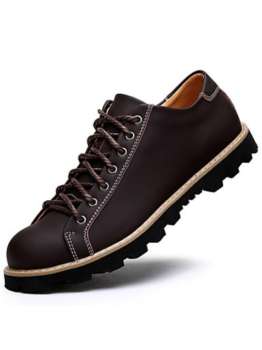 Men's Shoes Outdoor / Athletic / Casual Leather Oxfords Brown / Taupe  