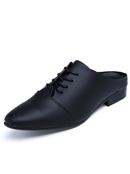 Men's Shoes Office & Career/Party & Evening/Casual Fashion PU Leather Oxfords Slip-on Shoes Black/White 39-44  