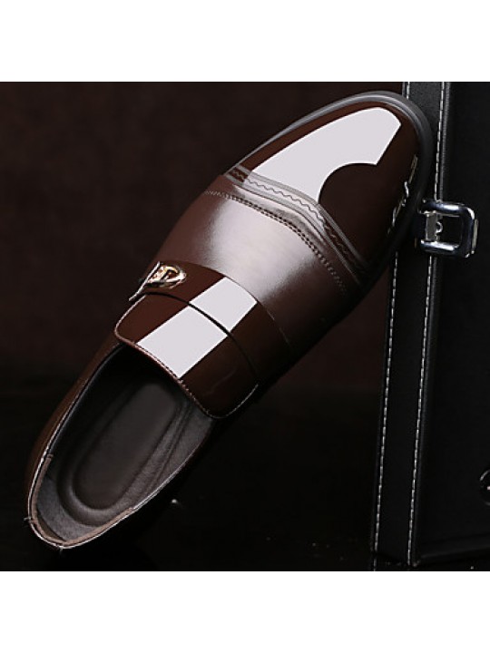 New Style Hot Sale Office & Career/Casual Patent Leather Loafers Black / Brown  