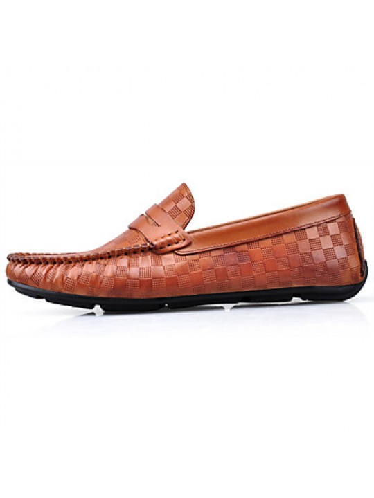 Casual   Leather Loafers Black / Brown  