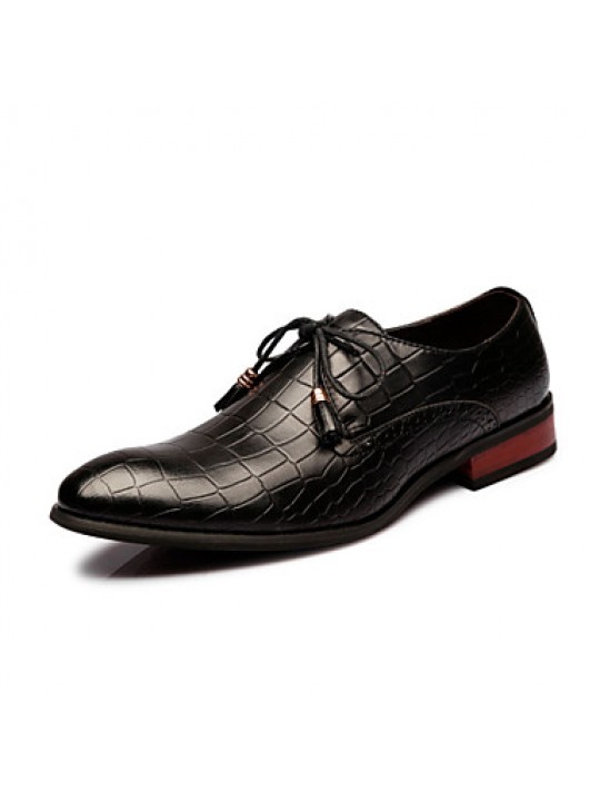 Men's Shoes Office & Career / Party & Evening / Casual Leather Oxfords Black / Brown  