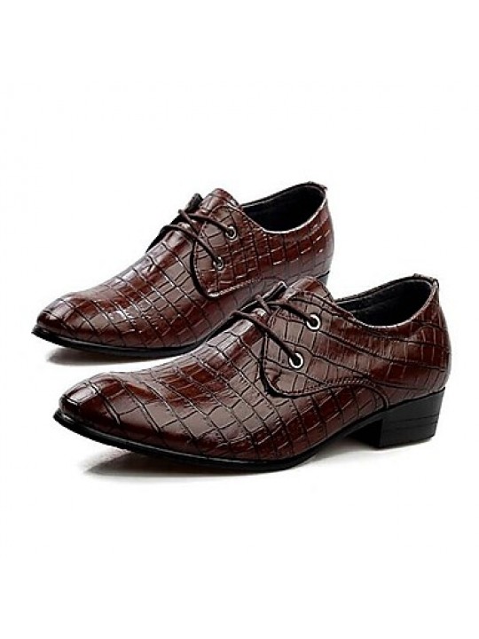 Men's Shoes Libo New Fashion Hot Sale Office & Career / Casual Leather Comfort Oxfords Black / Brown  