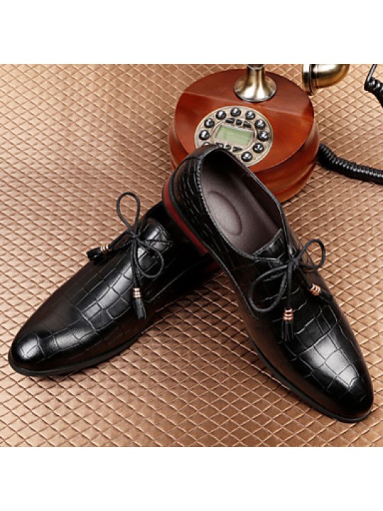 Men's Shoes Office & Career / Party & Evening / Casual Leather Oxfords Black / Brown  