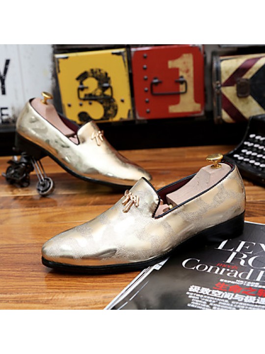 Men's Oxfords Wedding/Party & Evening/Casual Fashion Leather Shoes Black/Gold/Silver 38-43  