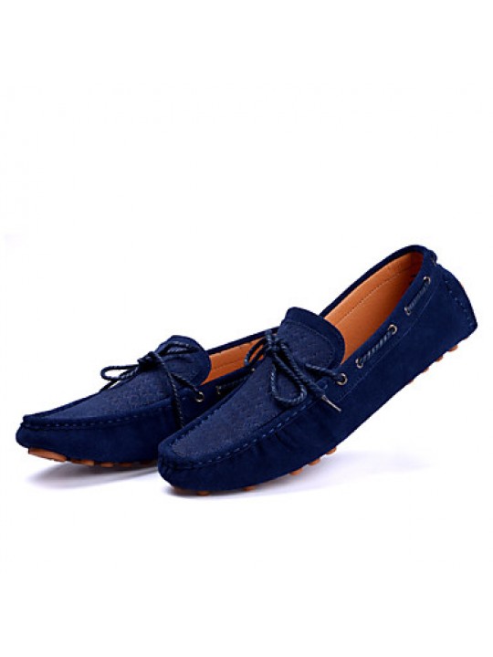 Men's Shoes Office & Career / Party & Evening / Casual Suede Boat Shoes Blue / Brown / Orange  