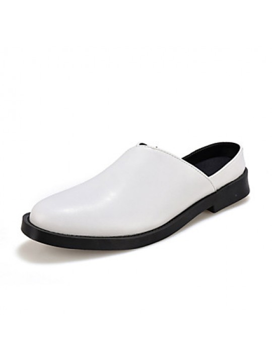 Men's Shoes Casual Leatherette Clogs & Mules Black/Brown/White  