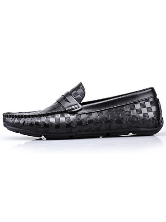 Casual   Leather Loafers Black / Brown  