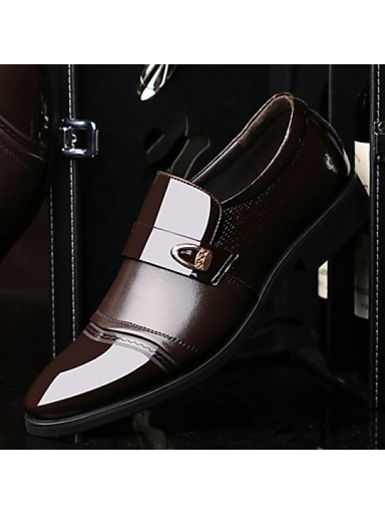 New Style Hot Sale Office & Career/Casual Patent Leather Loafers Black / Brown  