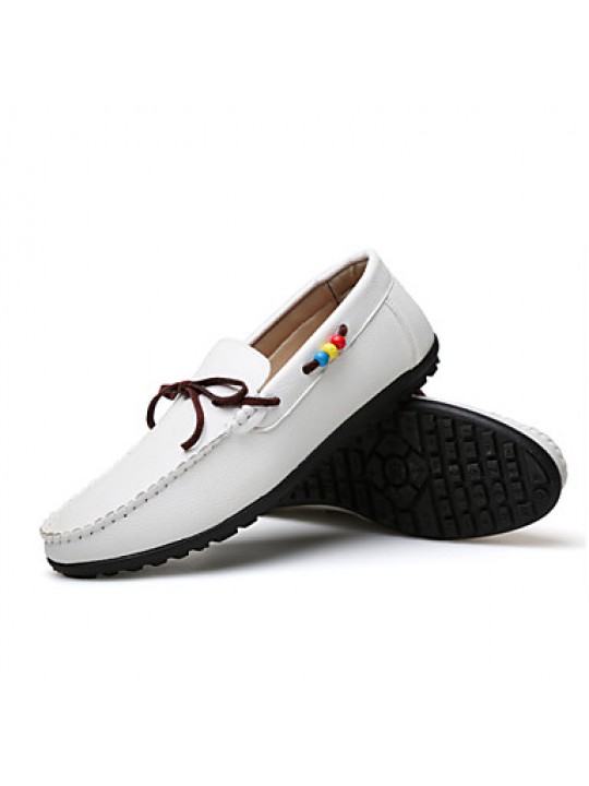 Men's Boat Casual/Party & Evening/Office & Career Fashion Microfiber Leather Shoes Black/White/Brown 39-44  