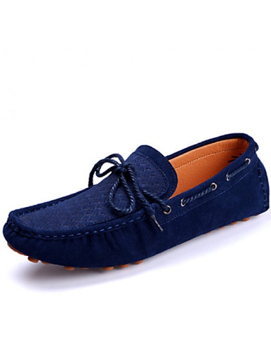 Men's Shoes Office & Career / Party & Evening / Casual Suede Boat Shoes Blue / Brown / Orange  