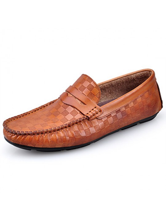 Casual   Leather Loafers Black / Brown  