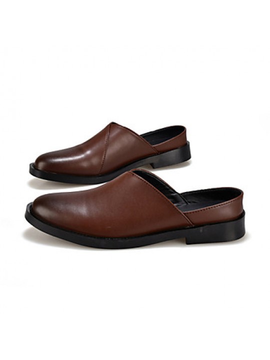 Men's Shoes Casual Leatherette Clogs & Mules Black/Brown/White  