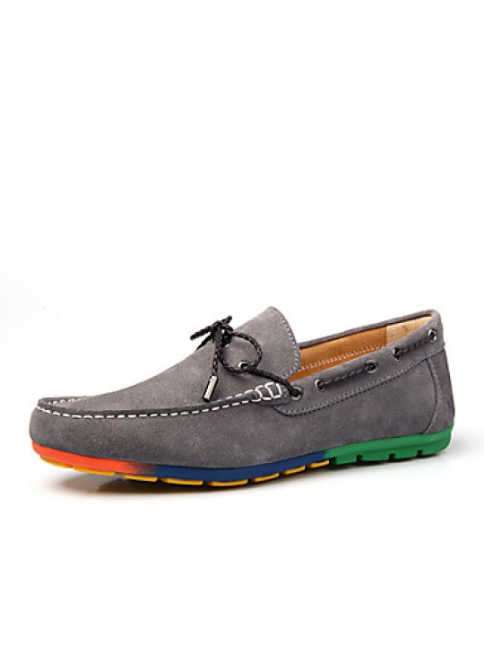 Men's Shoes Casual Suede Boat Shoes Blue/Brown/Gray/Burgundy  