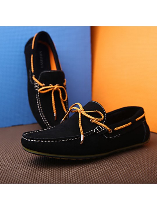 Men's Shoes Outdoor / Office & Career / Party & Evening / Casual  Boat Shoes Black / Blue / Navy / Orange  