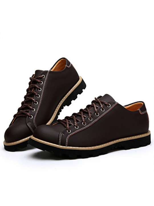 Men's Shoes Outdoor / Athletic / Casual Leather Oxfords Brown / Taupe  