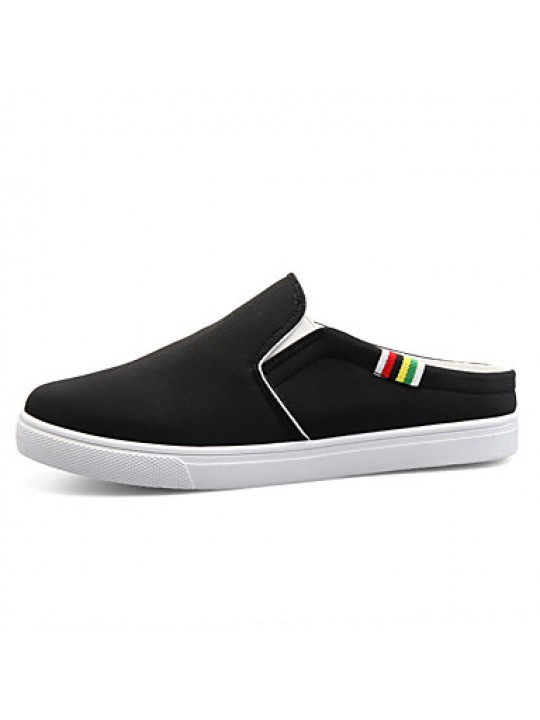 Men's Shoes Athletic Canvas Fashion Sneakers Black / White  