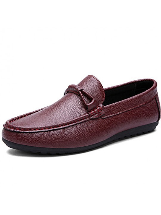 Office & Career / Casual Leather Loafers Black / Yellow / White / Burgundy  