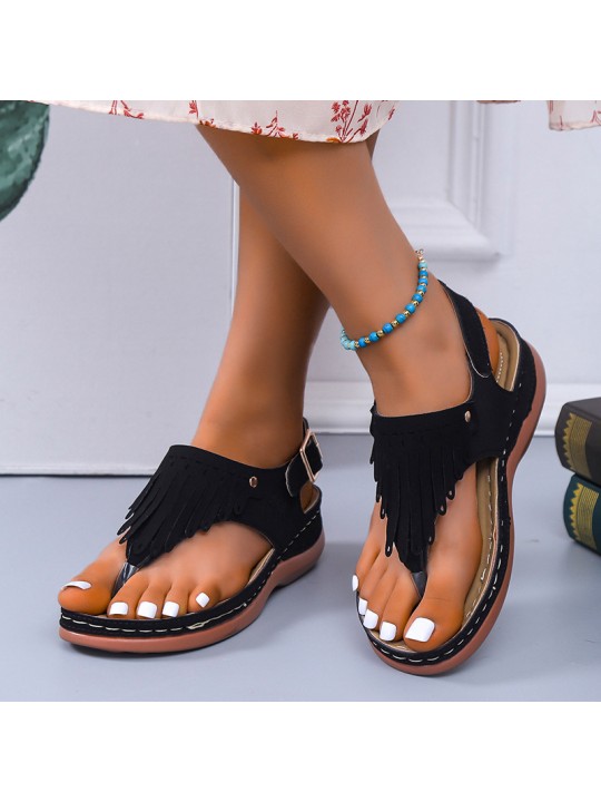 Women'S Fashion Round Toe Scrub Low Top Breathable Beach Sandals