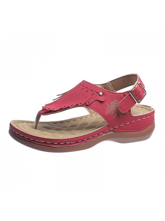 Women'S Fashion Round Toe Scrub Low Top Breathable Beach Sandals