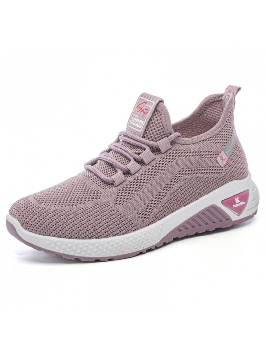 Women Fashion Casual Mesh Fly Woven Breathable Sneaker