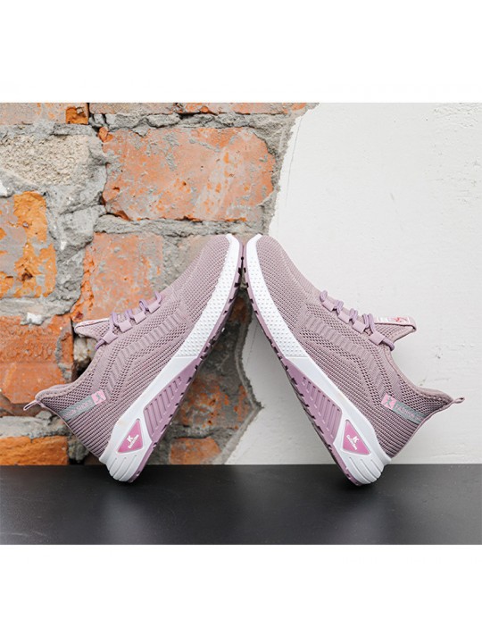 Women Fashion Casual Mesh Fly Woven Breathable Sneaker