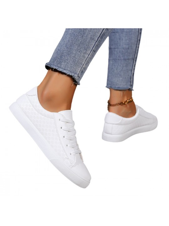 Summer Women Casual Plus Size Lace-Up Small White Shoes Sneaker